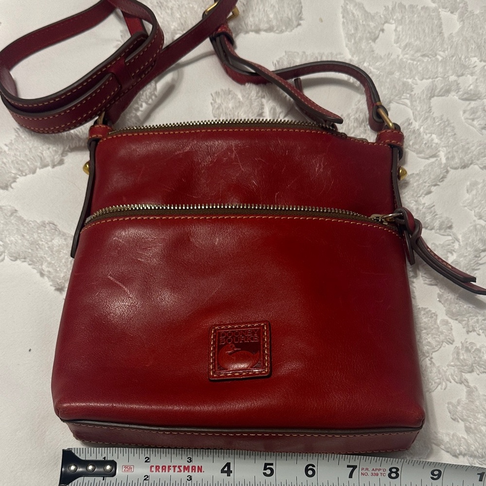 Dooney & Bourke Red Leather Crossbody Bag